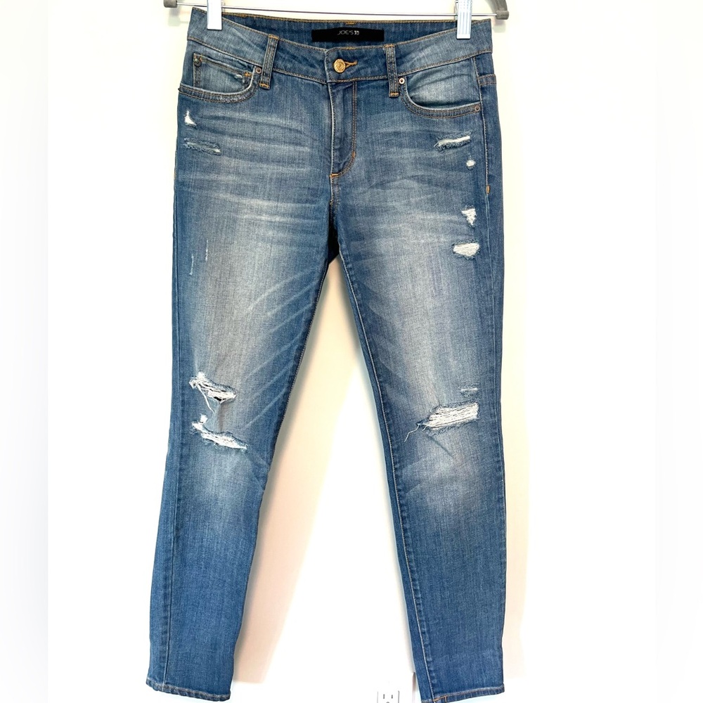 Joe's Jeans Distressed Light Blue Skinny Jeans Size 26
